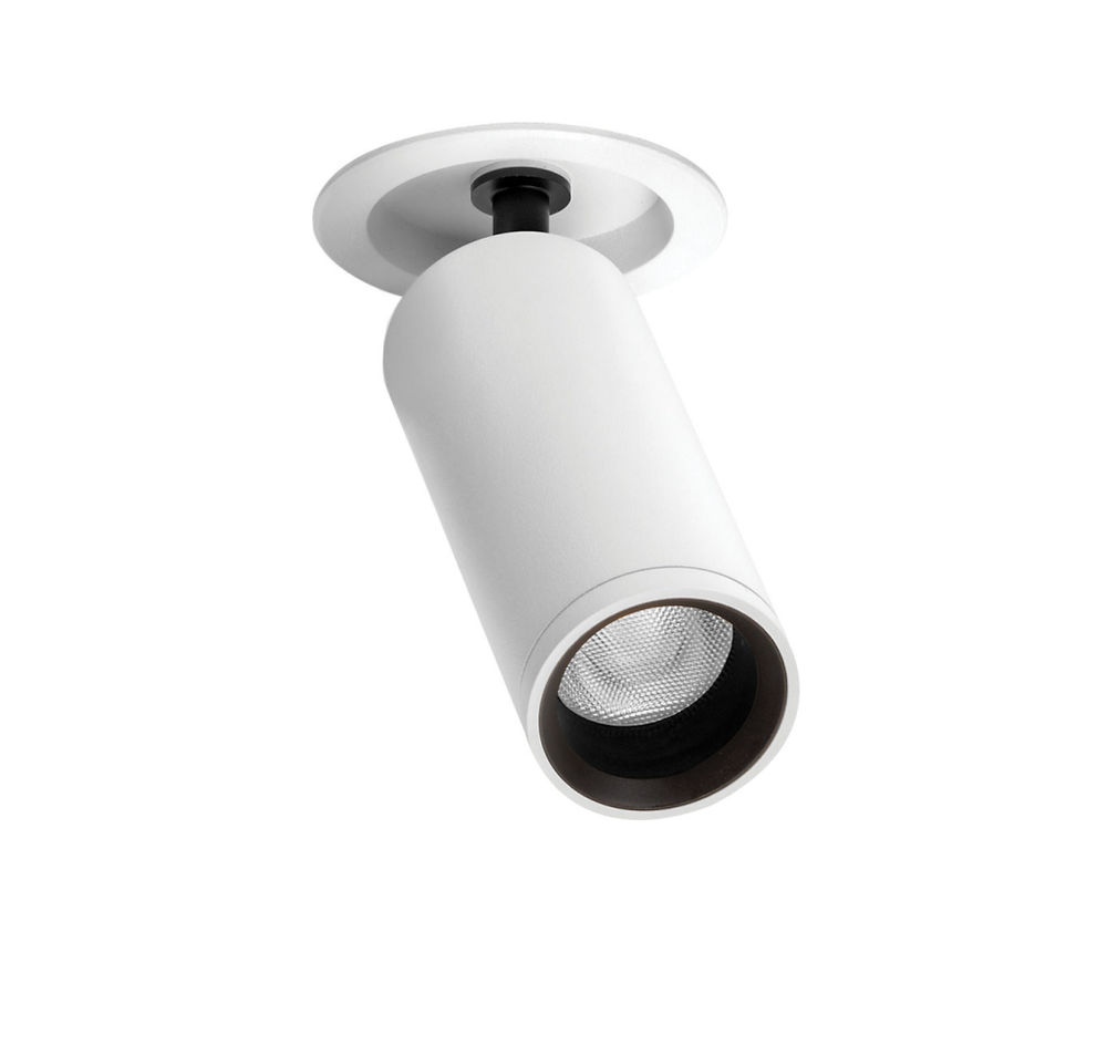 5,5W LED įleidžiamas šviestuvas FIT 35, baltu korpusu, 2700K, 19º, DALI