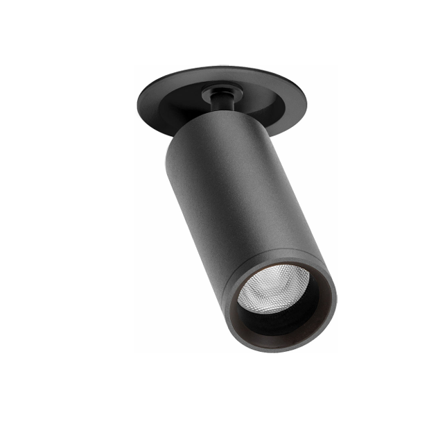 5,5W LED įleidžiamo montavimo šviestuvas FIT RECESSED, juodas, 2700K, 20°
