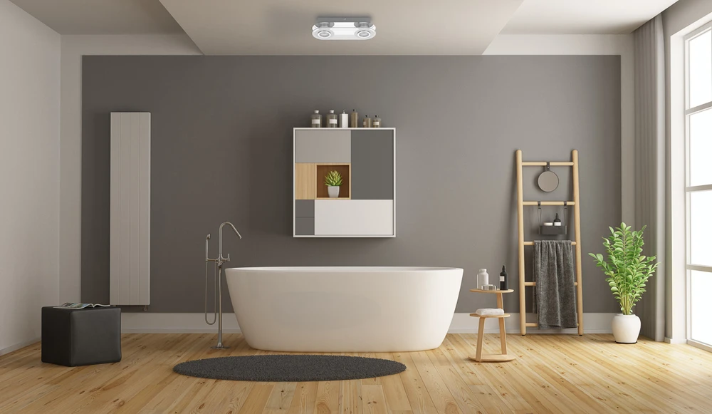 5,5W LED lubinis šviestuvas FLAVIO, chromo/baltos sp./skaidrus, 3000K