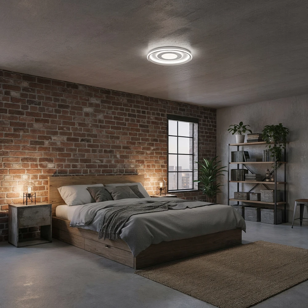 55W LED lubinis šviestuvas SIMNI, baltas, 3000/4000/6500K, dimeriuojamas