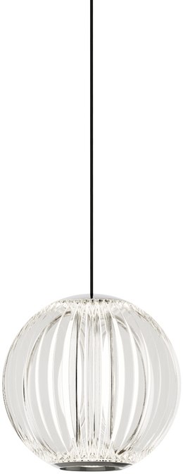 5,5W LED pakabinamas šviestuvas DIAMOND, chromo sp./skaidrus, 3000K, 343457