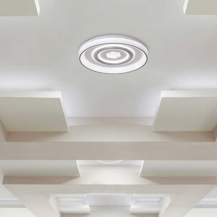 Lubinis šviestuvas 55W LED paviršinis šviestuvas, baltos sp., 3000/4500/6500K, dimeriuojamas