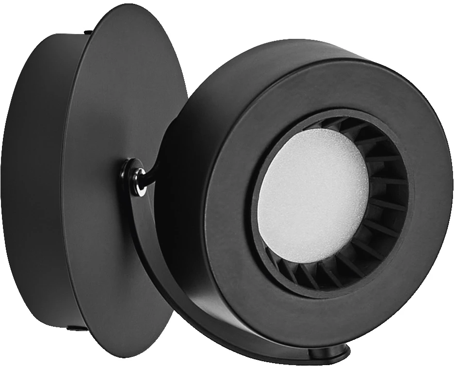 Lubinis šviestuvas 5,5W LED paviršinis šviestuvas SPOT VENUS, juodas, 3000K