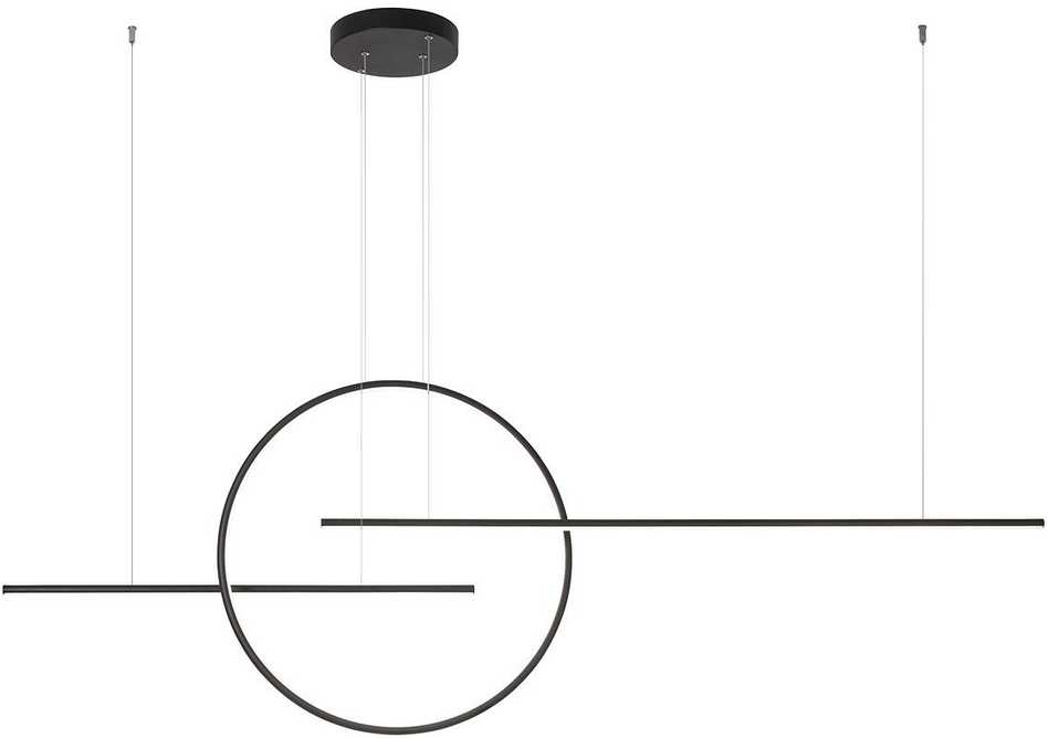 56W LED pakabinamas šviestuvas GIOTTO, juodas, 3000K, dimeriuojamas, 01-1737