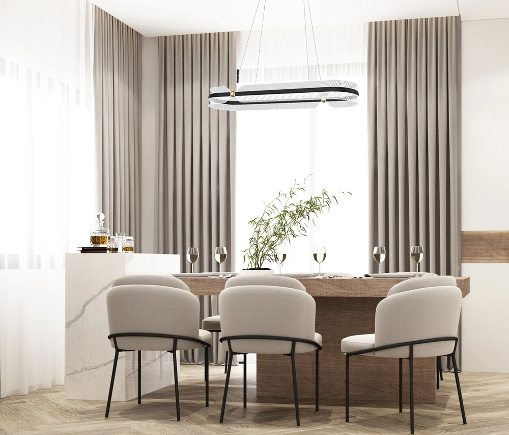 Italux Pakabinamas šviestuvas Sopla PND-63728-56W-3K-BK-GD