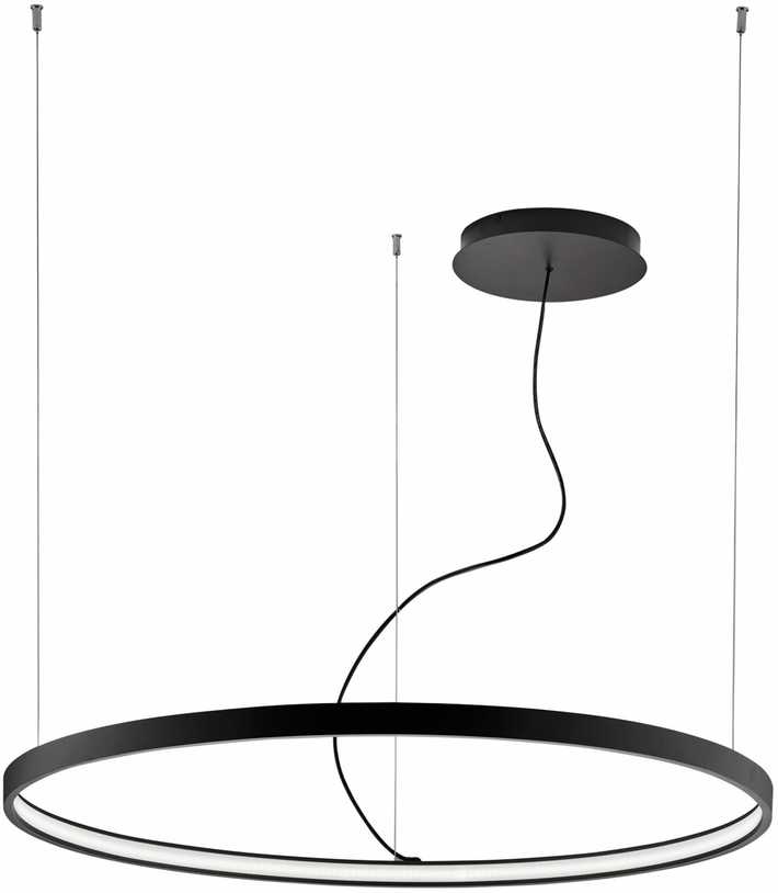 56W LED pakabinamas šviestuvas VERDI, juodas, 90cm, 3000K, 4224300