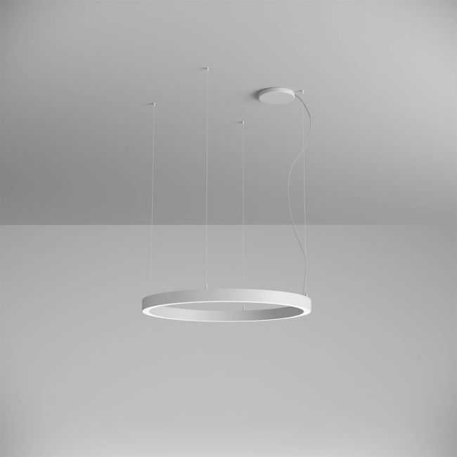 57W LED paviršinis/pakabinamas šviestuvas XAMBIT, baltas, 3000K, 90cm