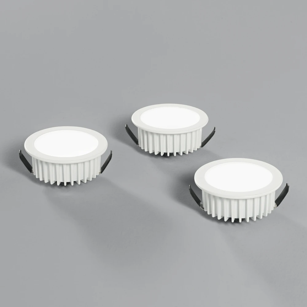 5,8W LED įleidžiamas šviestuvas FUSION, baltas, 4000K, 3vnt.