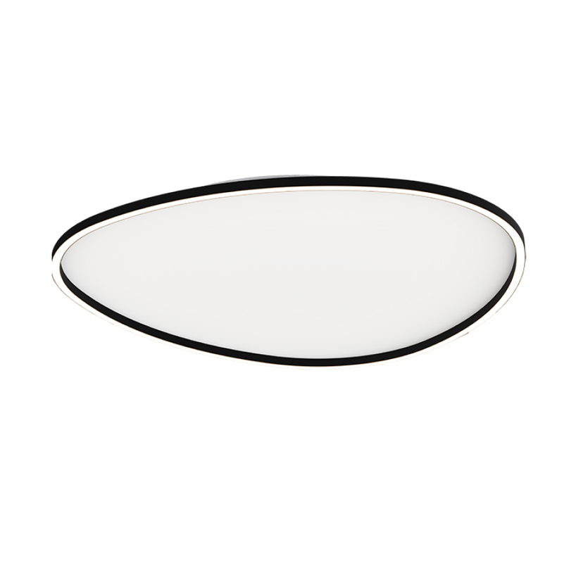 58W LED lubinis šviestuvas, juodas, 3000K, dimeriuojamas, 23211