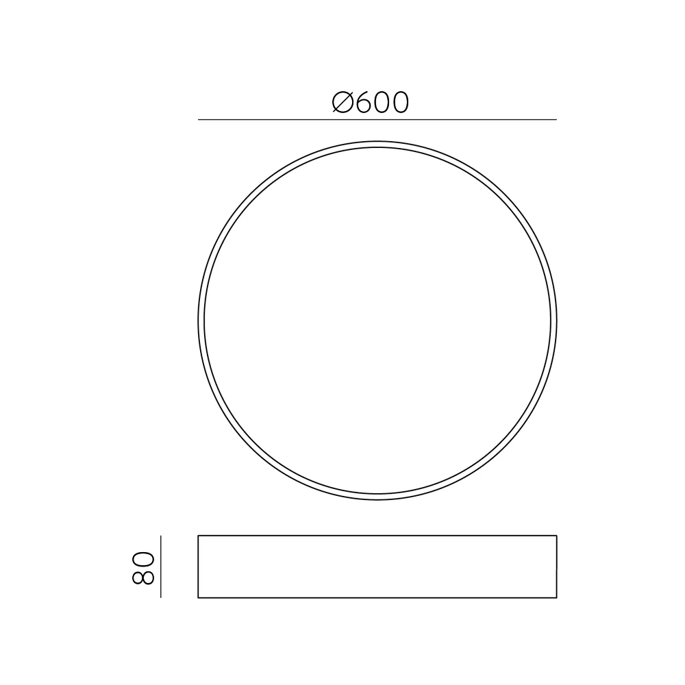 58W LED lubinis šviestuvas PARIS, baltas, 2700/3000/4000K, dimeriuojamas, IP54, P4028270BDP