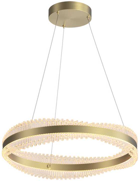 58W LED pakabinamas šviestuvas, šlifuotos aukso sp., 3000K, dimeriuojamas, 25412