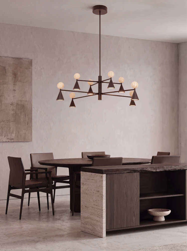 59W LED pakabinamas šviestuvas, juodos/smėlio sp., 2700/3000K, dimeriuojamas, 26113