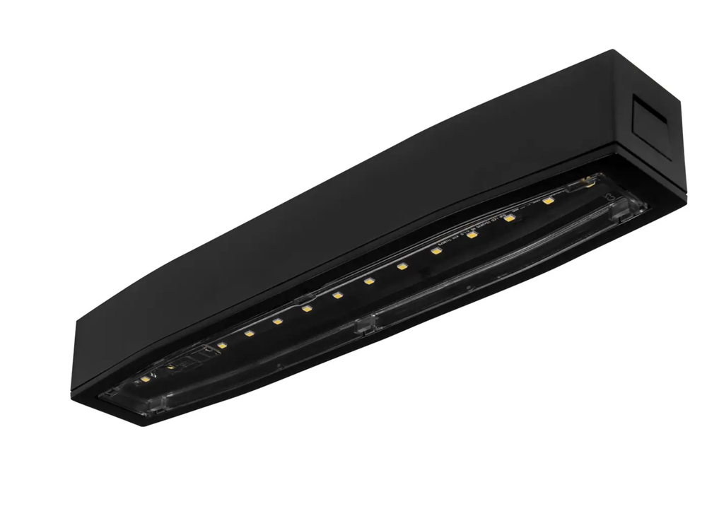 2,5W evakuacinis šviestuvas SUPREMA D-std CB IP54 NT, juodas