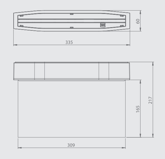 2,5W evakuacinis šviestuvas SUPREMA D-std CB IP54 NT, juodas