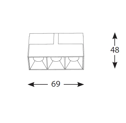 5W INSIGHT DARK LIGHT šviestuvas į magnetines sistemas, 3000K, juodas