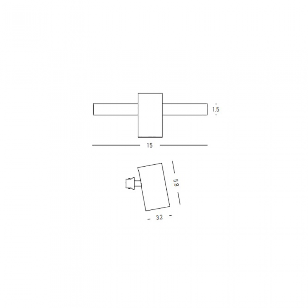5W LED akcentinis šviestuvas į magnetinę sistemą ZAMBELIS MAGNETIC ULTRA SLIM, juodas, 3000K, DALI, 23114