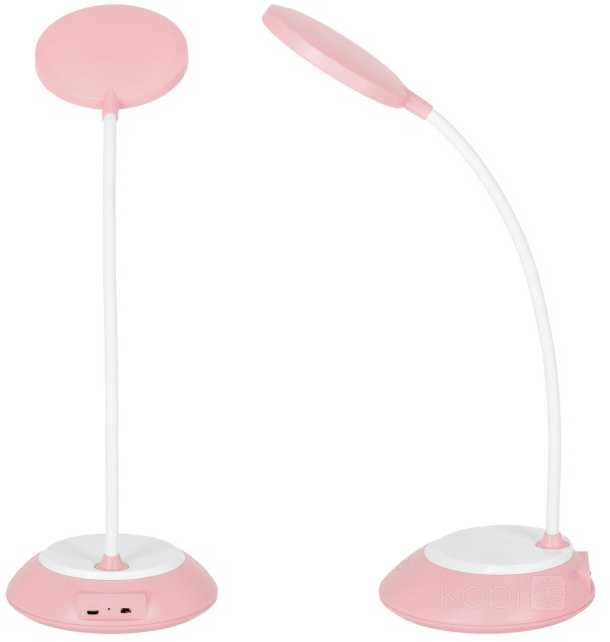 5W LED įkraunamas stalo šviestuvas VISUA DESK, rožinis, 3000-5000K, dimeriuojamas