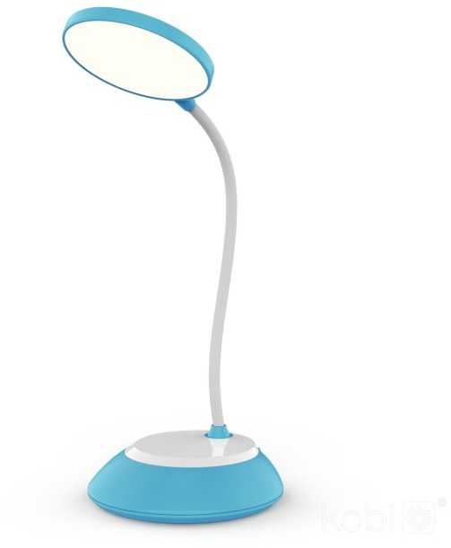 5W LED įkraunamas stalo šviestuvas VISUA DESK, mėlynas, 3000-5000K, dimeriuojamas