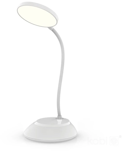 5W LED įkraunamas stalo šviestuvas VISUA DESK, baltas, 3000-5000K, dimeriuojamas