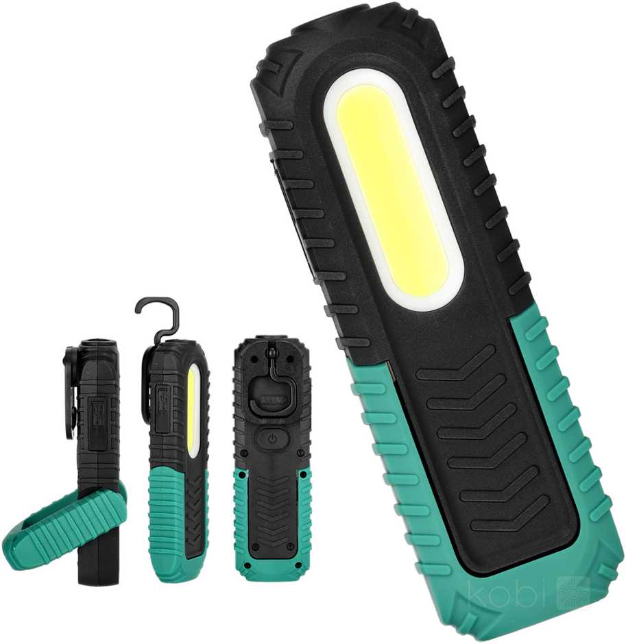 5W LED įkraunamas žibintuvėlis X-MPR, juodas, 6000K, IP54
