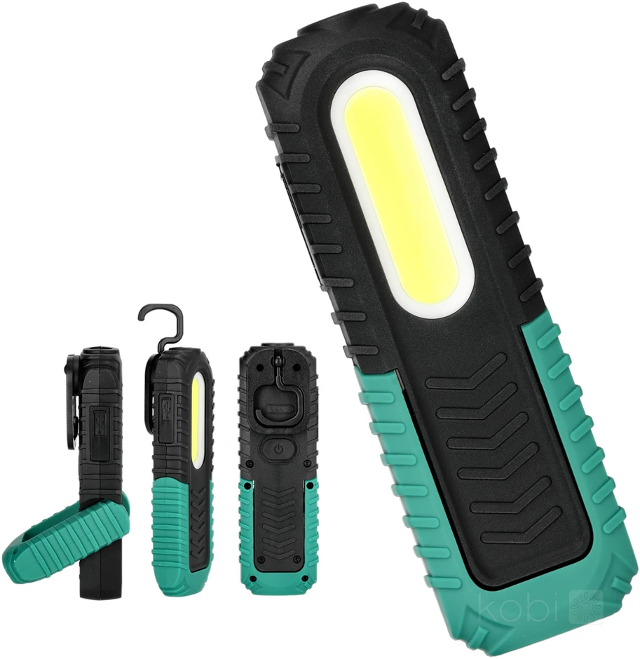5W LED įkraunamas žibintuvėlis X-MPR, juodas, 6000K, IP54