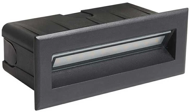 5W LED įleidžiamas fasado šviestuvas ERBA 4K, juodas, 4000K