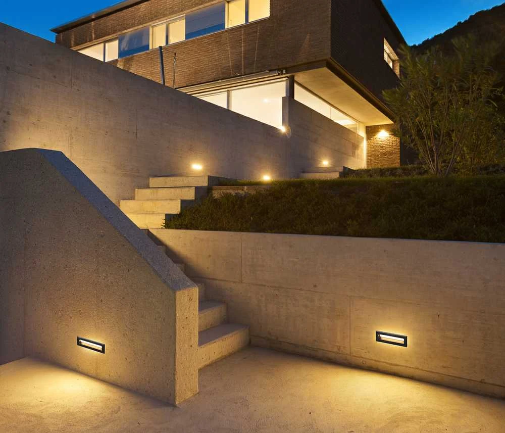 5W LED įleidžiamas fasado šviestuvas ERBA 4K, juodas, 4000K