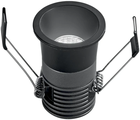 5W LED įleidžiamas šviestuvas DOT, juodas, CCT