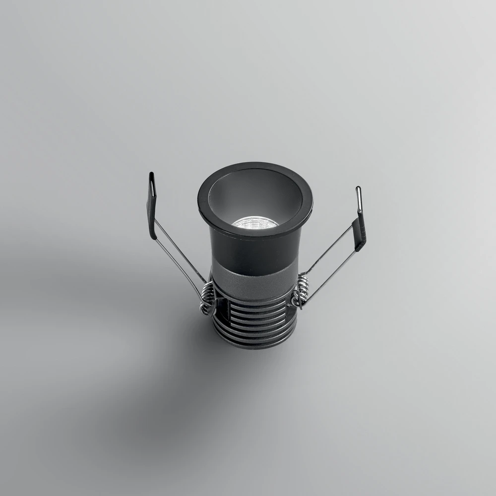 5W LED įleidžiamas šviestuvas DOT, juodas, CCT