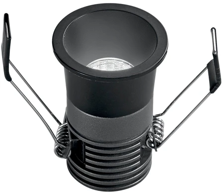 5W LED įleidžiamas šviestuvas DOT, juodas, CCT