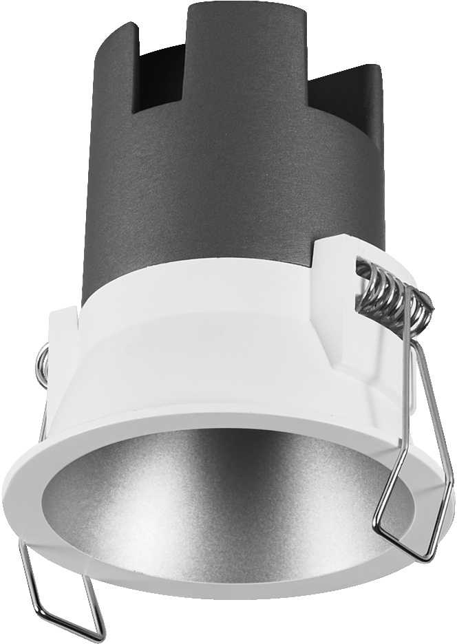 5W LED įleidžiamas šviestuvas SPOT, baltos/sidabro sp., 3000K