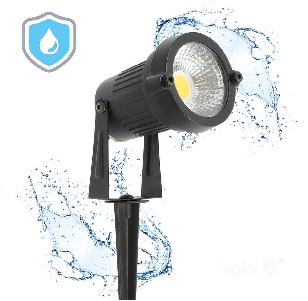 5W LED įsmeigiamas šviestuvas BLAKE, juodas, 4000K, IP65