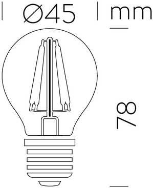 5W LED lemputė, E27, 360°, 3000K, dimeriuojama, ACB62582