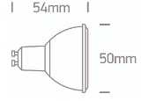 5W LED lemputė, GU10, 3000K, dimeriuojama, 7305EGD/W