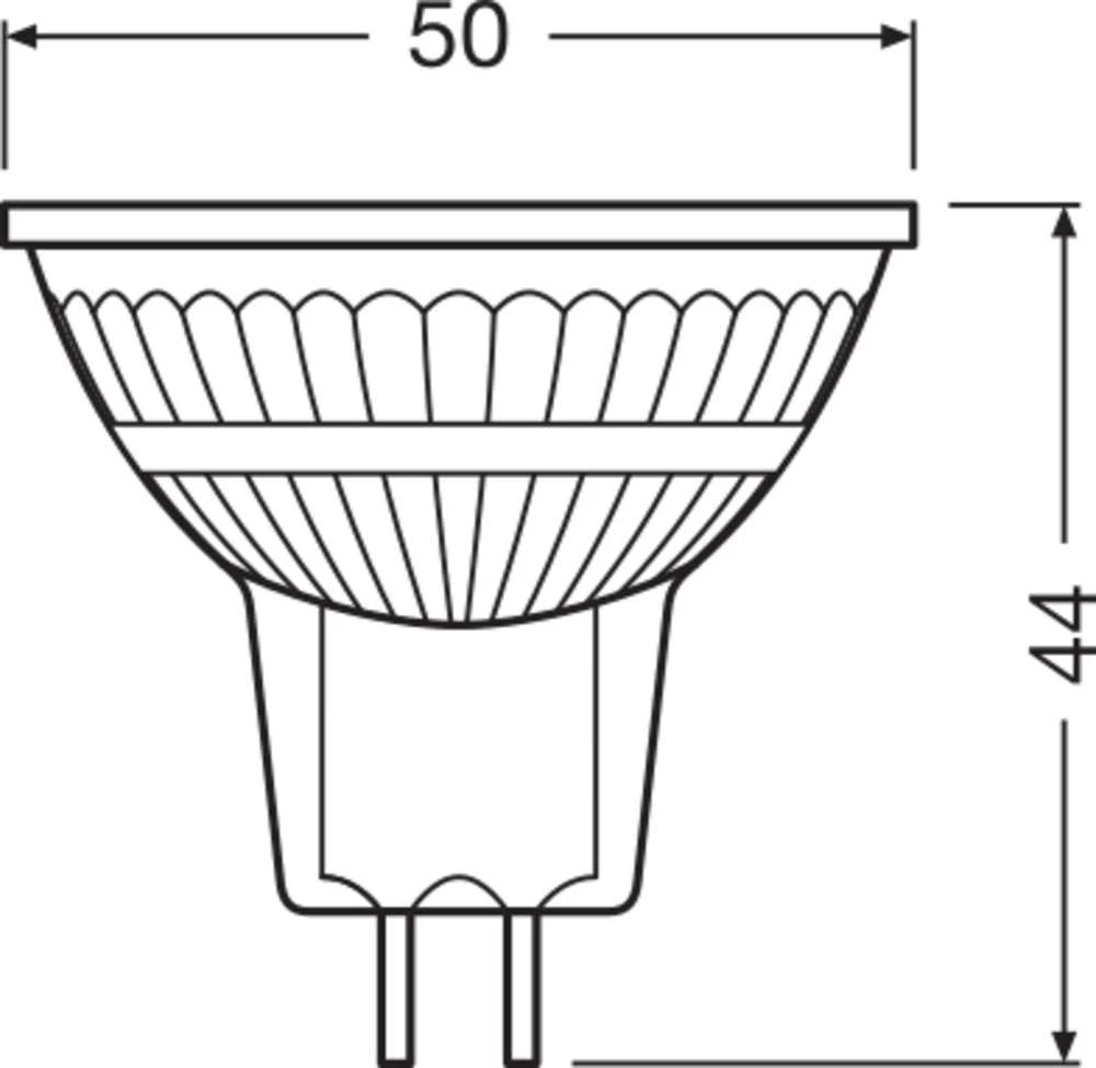 Ledvance 5W LED lemputė, GU5.3, 4000K, dimeriuojama