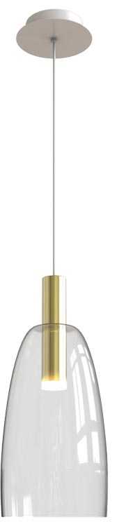 5W LED pakabinamas šviestuvas, aukso sp., 3000K, 1966