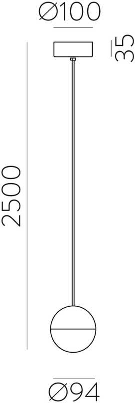 5W LED pakabinamas šviestuvas CUSTO, aukso/baltos sp., 2700/3000K, C3818172O