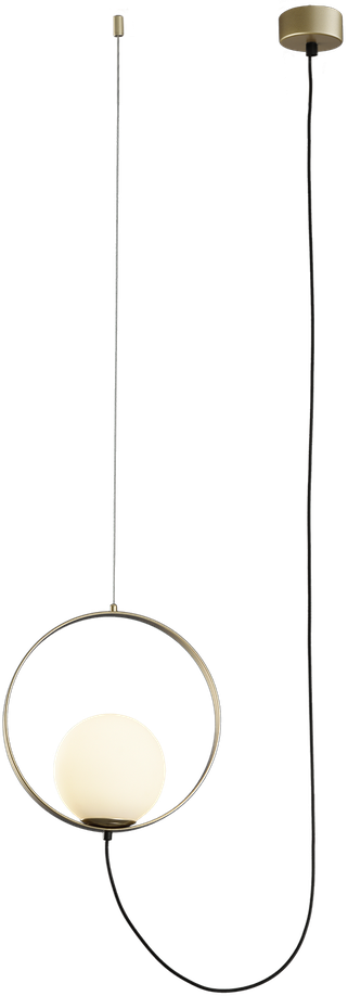 5W LED pakabinamas šviestuvas HALO, aukso/baltos sp., 2700/3000K, dimeriuojamas, C3815171ODP