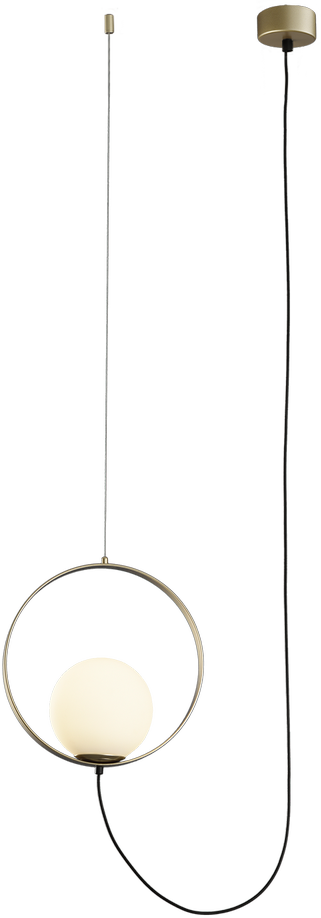 5W LED pakabinamas šviestuvas HALO, aukso/baltos sp., 2700/3000K, C3815171O