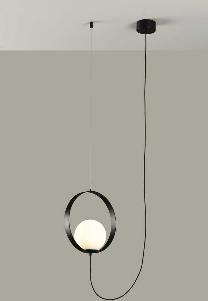 5W LED pakabinamas šviestuvas HALO, juodos/baltos sp., 2700/3000K, dimeriuojamas, C3815171NDT
