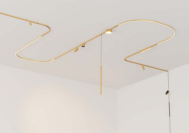 5W LED pakabinamas šviestuvas į magnetinę sistemą ZAMBELIS MAGNETIC 6MM, žalvario sp., 3000K, 25260