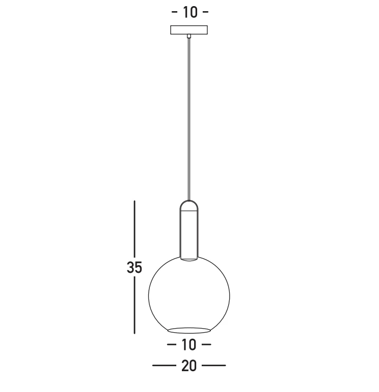 5W LED pakabinamas šviestuvas LIORA, baltos/mėlynos sp., 3000K, 2606