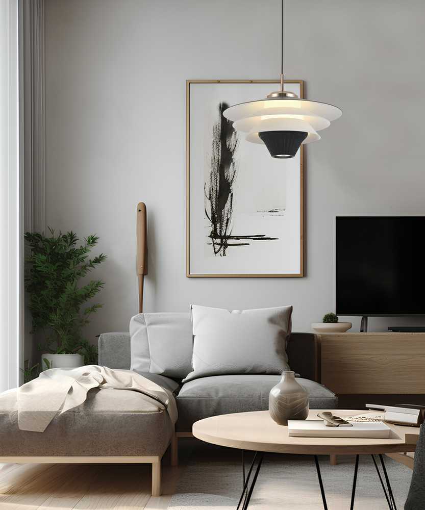 Viokef 5W LED pakabinamas šviestuvas MANLEY, juodos/baltos sp., 3000K, 4308600