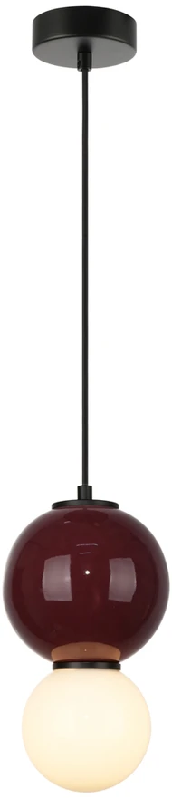 5W LED pakabinamas šviestuvas PIEVE, raudonos/violetinės/matinės baltos sp., 3000K