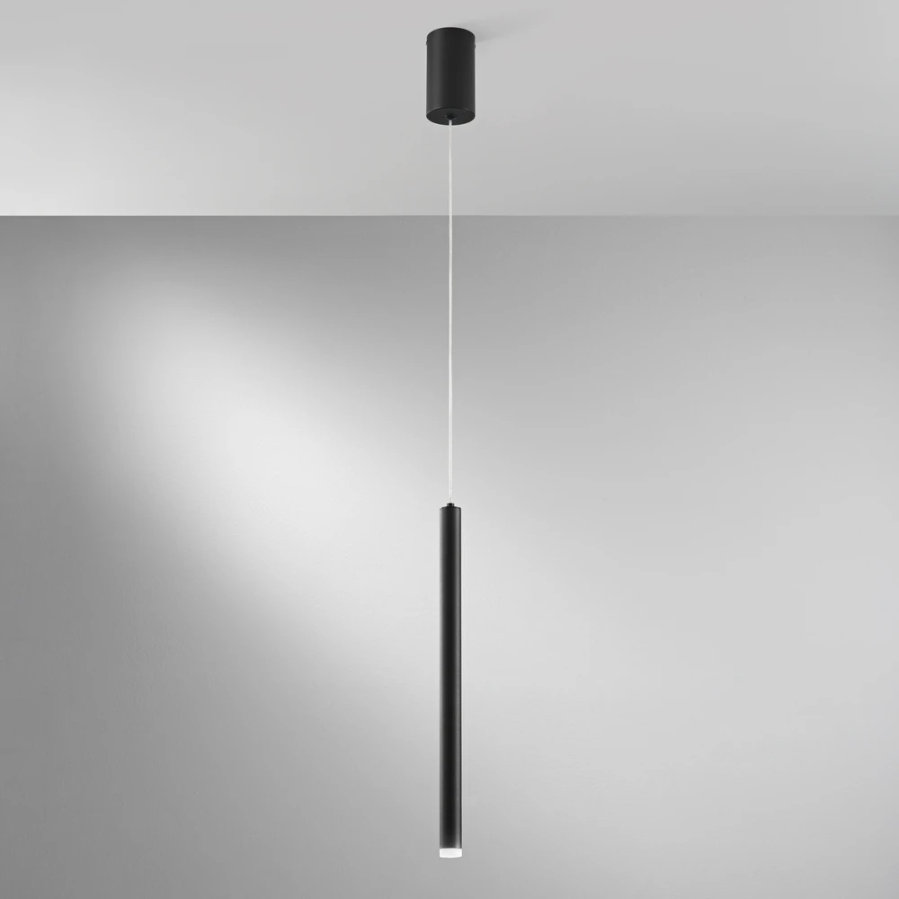 5W LED pakabinamas šviestuvas PYPE, juodas, CCT
