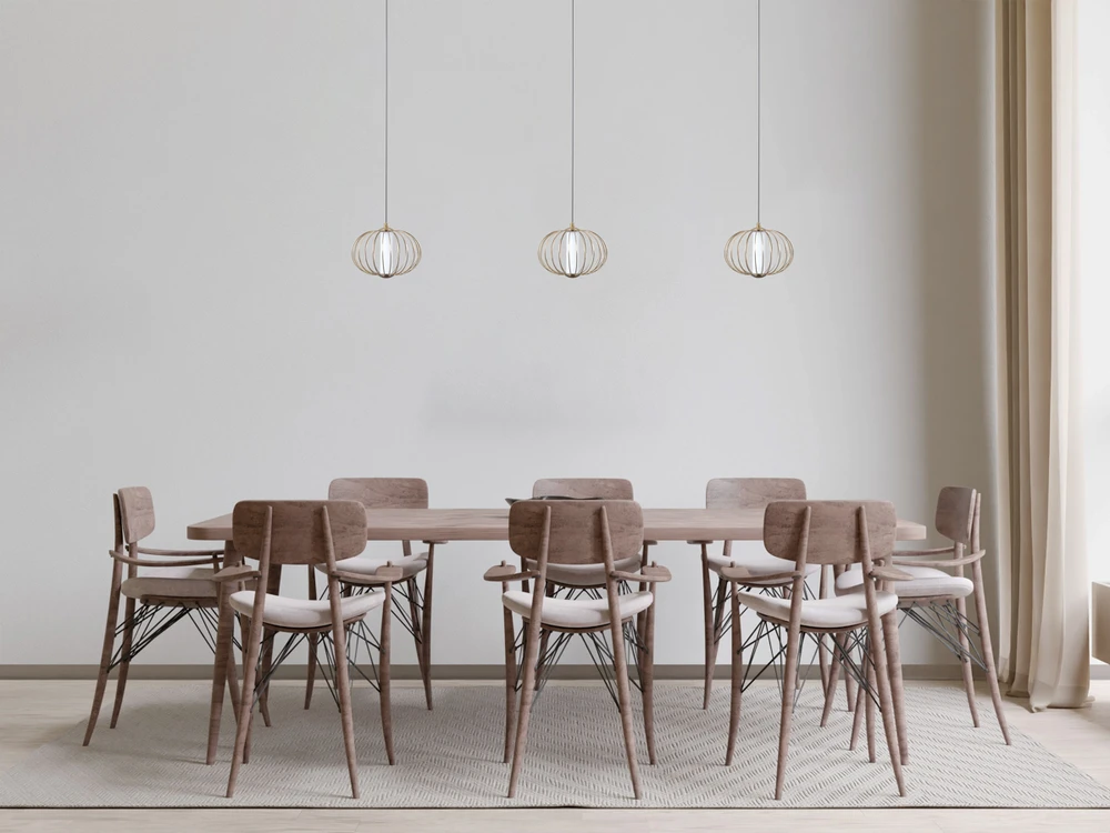 5W LED pakabinamas šviestuvas RABEL, aukso sp., 3000K