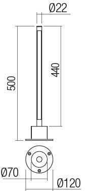 5W LED pastatomas lauko šviestuvas WIKI, tamsiai pilkas, 3000K, IP65, 90434