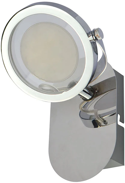 Lubinis šviestuvas 5W LED paviršinis šviestuvas ALESSIO, chromo sp./skaidrus, 3000K