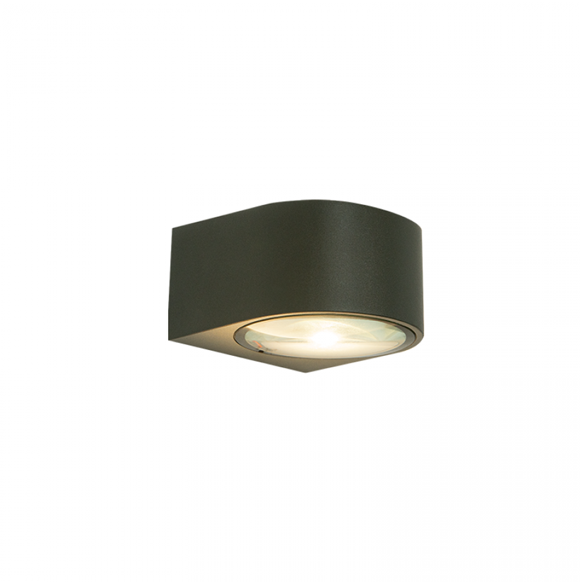 Sieninis šviestuvas 5W LED sieninis fasado šviestuvas, grafito sp., 3000K, IP54, E316