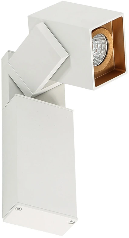 5W LED sieninis šviestuvas ARAVENA, baltos/aukso sp., 3000K